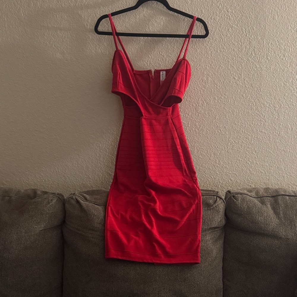 Elegant Red Women's Dress